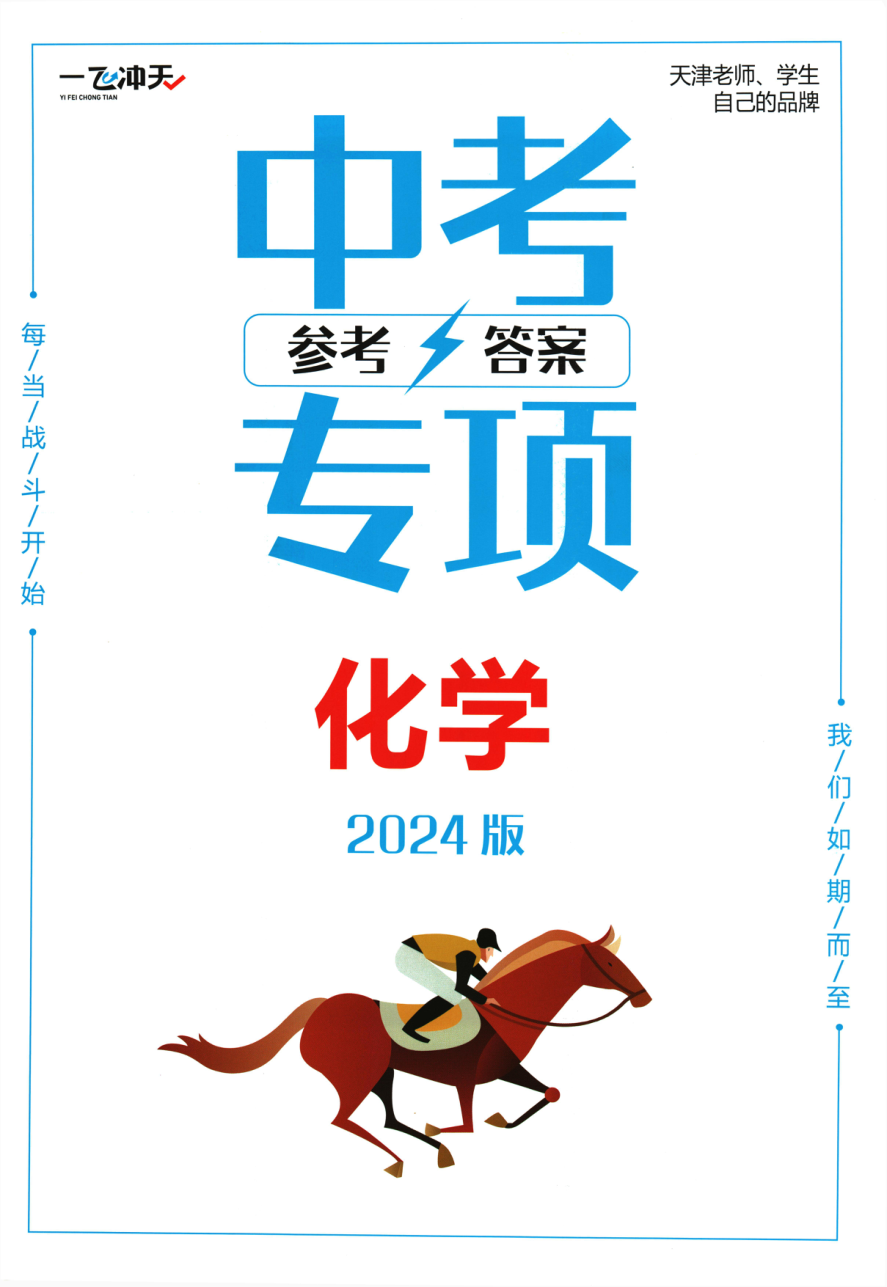 2024版《一飞冲天 中考专项 精品试题分类》化学- 参考答案.pdf 第 1 页
